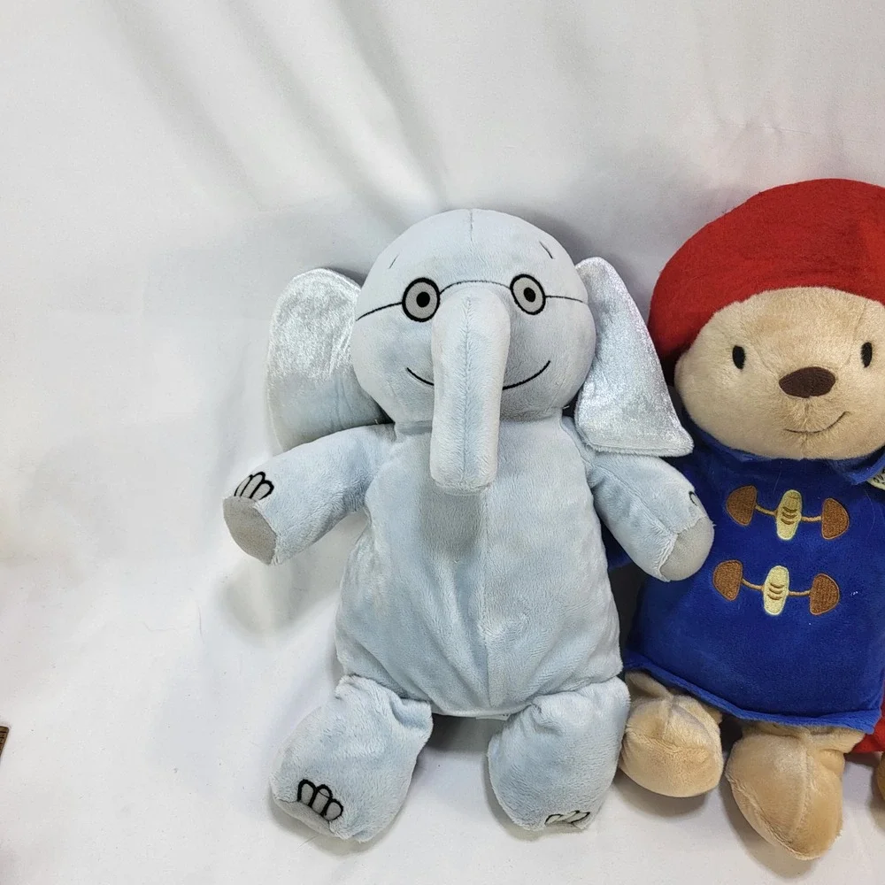 Kohl's Cares Paddington Bear Dalmatian Mouse Elephant Stuffed Plush 4pc Lot